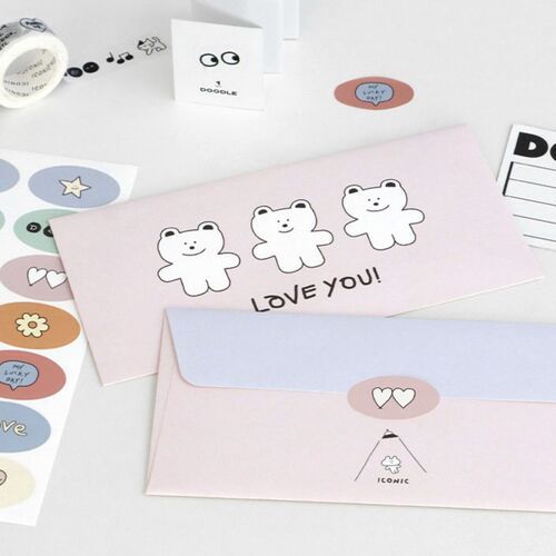 24pcs Doodle Gift Envelope Set - Image 7