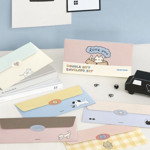 24pcs Doodle Gift Envelope Set - Image 8