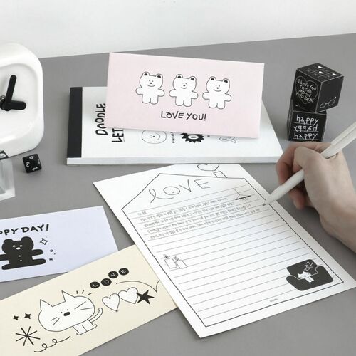 24pcs Doodle Gift Envelope Set - Image 11