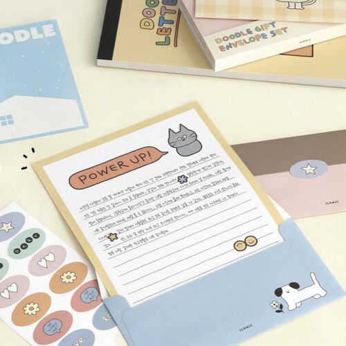 24pcs Doodle Gift Envelope Set - Image 10