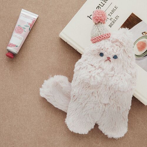 Piyo Cat Fur Zipper Clutch - Image 8