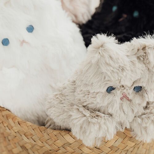 Piyo Cat Fur Zipper Clutch - Image 10