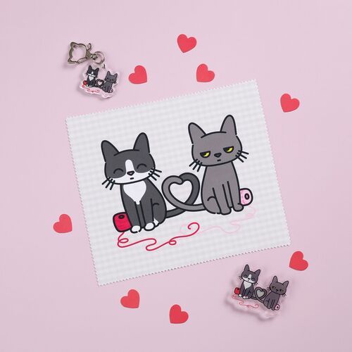 Lana Cat Pose Acrylic Key Ring - Image 13