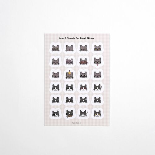 Lana & Tuxedo Cat Sticker - Image 3