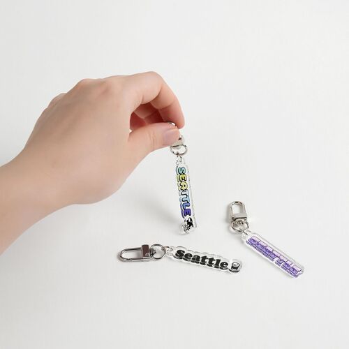 Seattle Acrylic Key Ring - Image 2