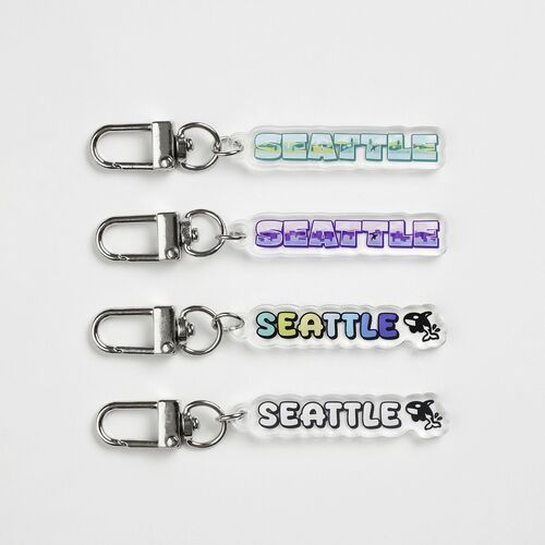 Seattle Acrylic Key Ring - Image 3
