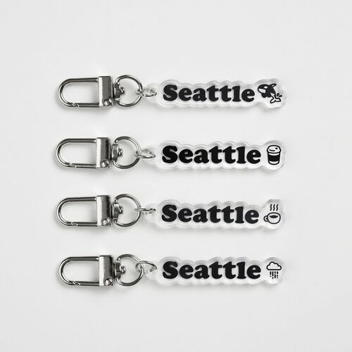 Seattle Acrylic Key Ring - Image 4
