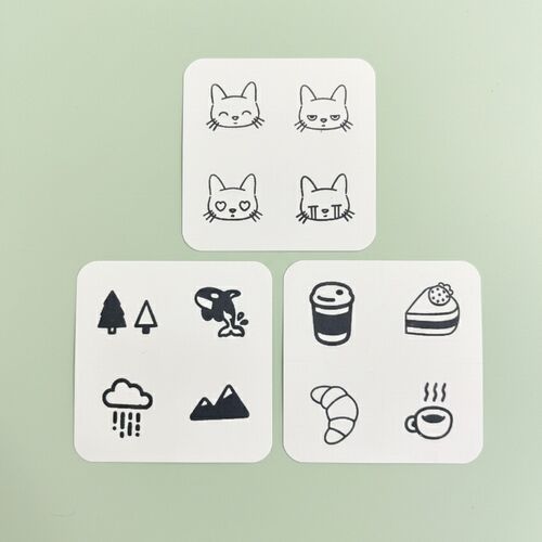 4pcs Self-inking Stamp Set - Image 11
