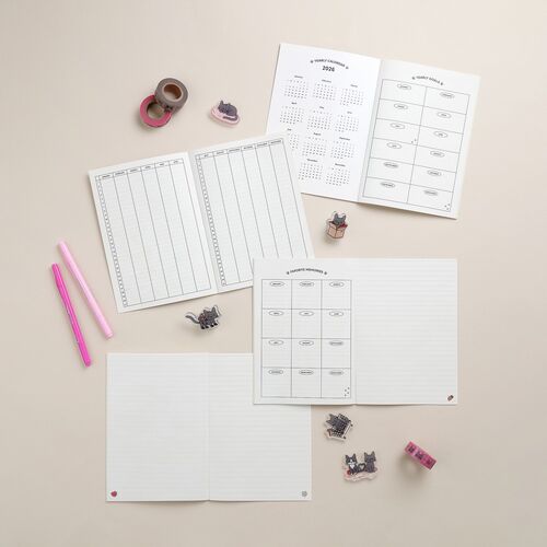 2026 Lana & Tuxedo Cat Monthly Planner - Image 5