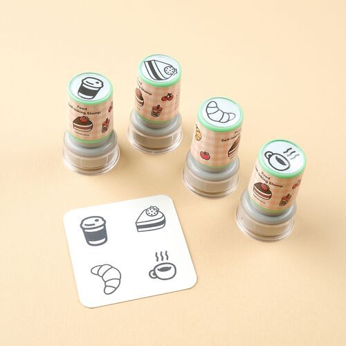 4pcs Self-inking Stamp Set