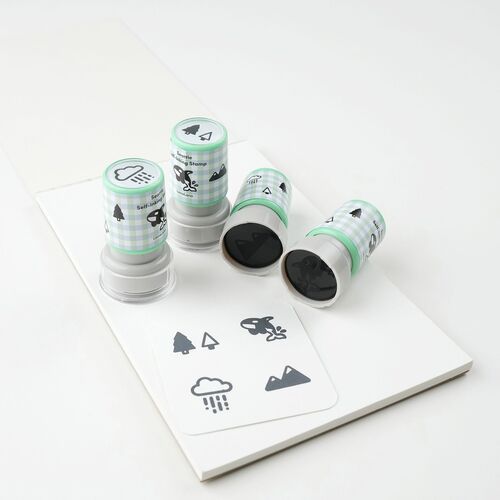 4pcs Self-inking Stamp Set - Image 14