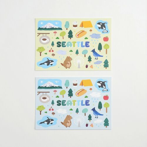 8pcs Seattle Postcard Set - Image 9