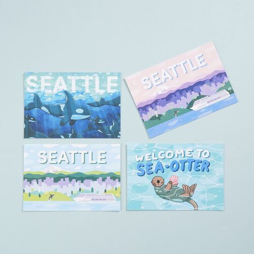 8pcs Seattle Postcard Set - Image 13