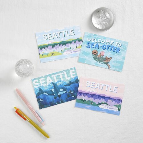 8pcs Seattle Postcard Set - Image 4
