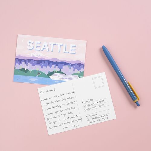 8pcs Seattle Postcard Set - Image 12