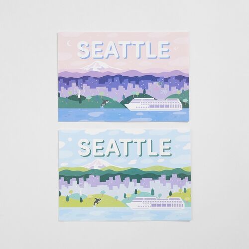 8pcs Seattle Postcard Set - Image 7