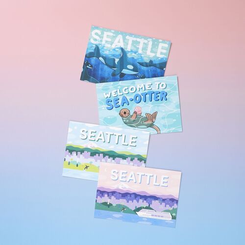 8pcs Seattle Postcard Set - Image 14