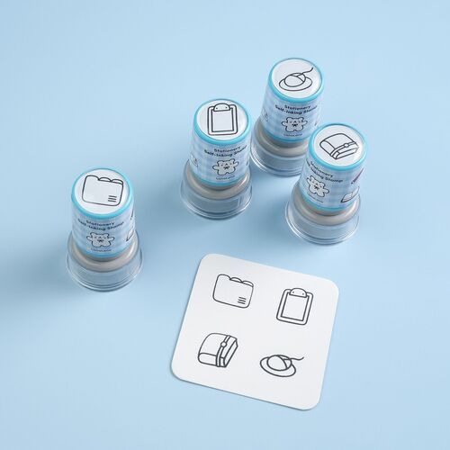 4pcs Self-inking Stamp Set - Image 5