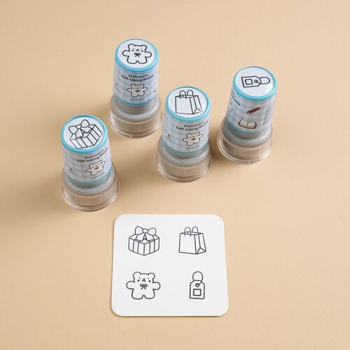 4pcs Self-inking Stamp Set - Image 8