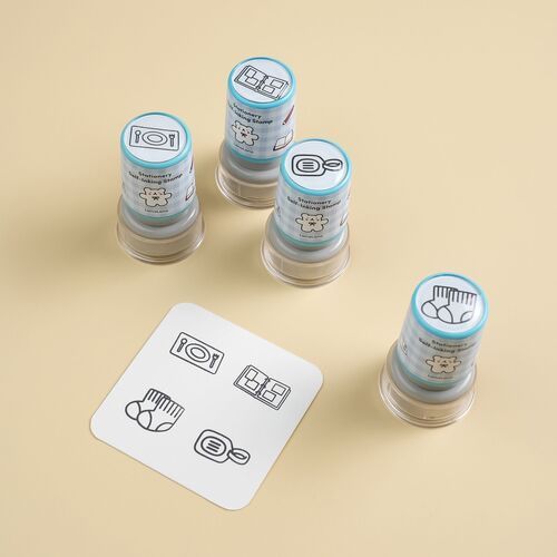 4pcs Self-inking Stamp Set - Image 9