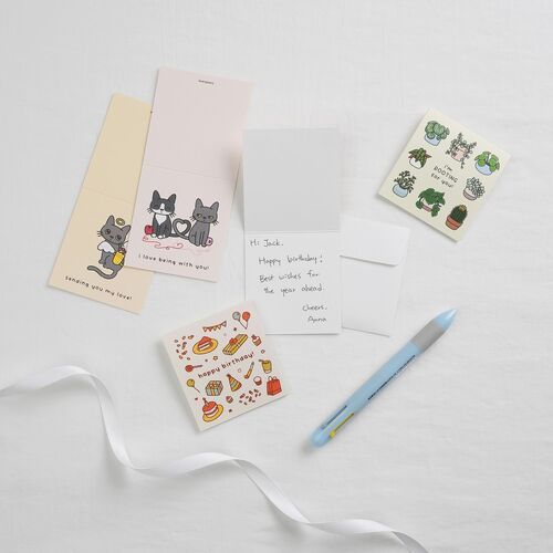 2pcs Lana Cat Mini Card Set - Image 2