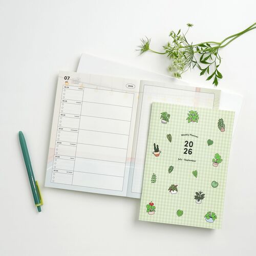 2026 Houseplant Quarterly Weekly Planner