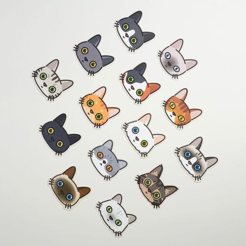 Mini Cat Face Card - Image 7