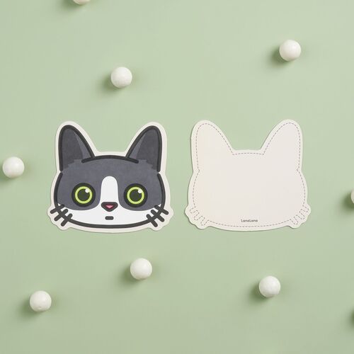 Mini Cat Face Card - Image 5