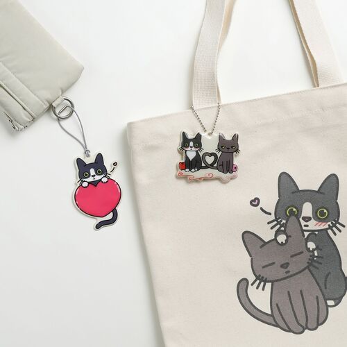 Lana & Tuxedo Cat Soft Travel Tag