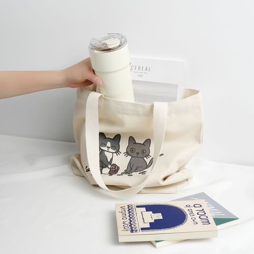 Cat Couple Tote Bag - Image 7