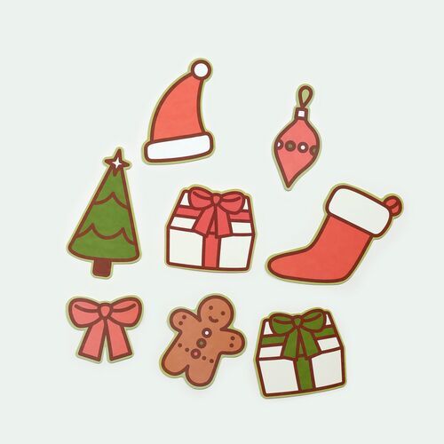 10pcs Christmas Mini Card Set