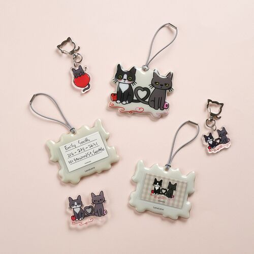 Lana Cat Pose Acrylic Key Ring - Image 16