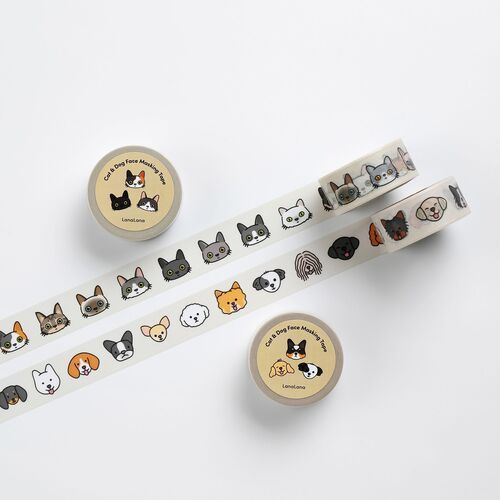 Cat & Dog Face Masking Tape - Image 5