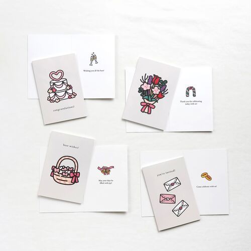 10pcs Wedding Moments Card Set