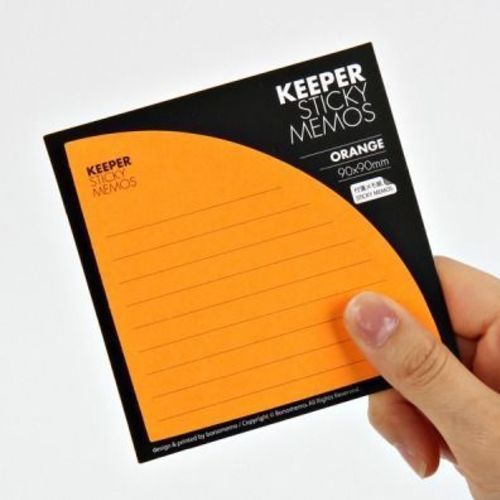 Orange Corner Pocket Sticky Note