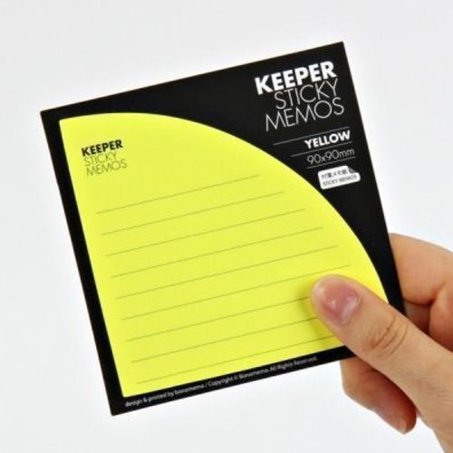 Yellow Corner Pocket Sticky Note