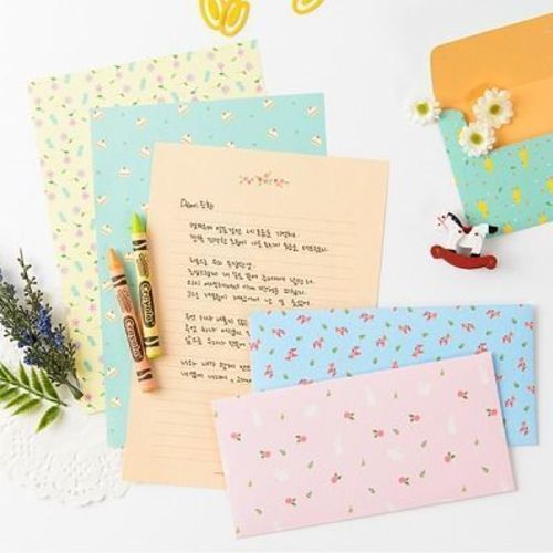 Pastel Floral Letter Set
