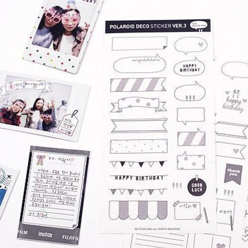 6pcs Instax Deco Sticker Set - Image 3