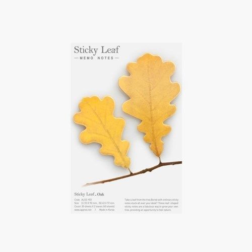 Medium Oak Leaf Sticky Note