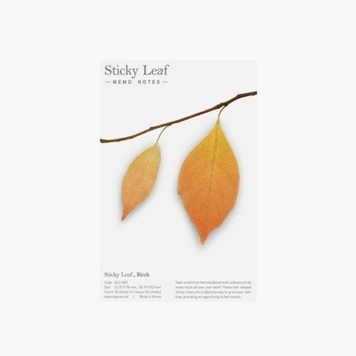 Medium Leaf Sticky Note