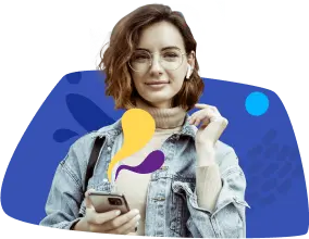 A young woman below text that reads Individuals For Personal Use